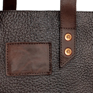 Theodore Leather Two Bottle Wine Tote Carrier by Mission Mercantile Leather Goods, handmade leather goods detail photo 9