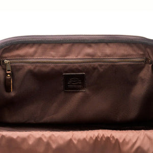 Theodore Leather Wheeled Carry-On Duffle Bag by Mission Mercantile Leather Goods, handmade leather goods detail photo 12