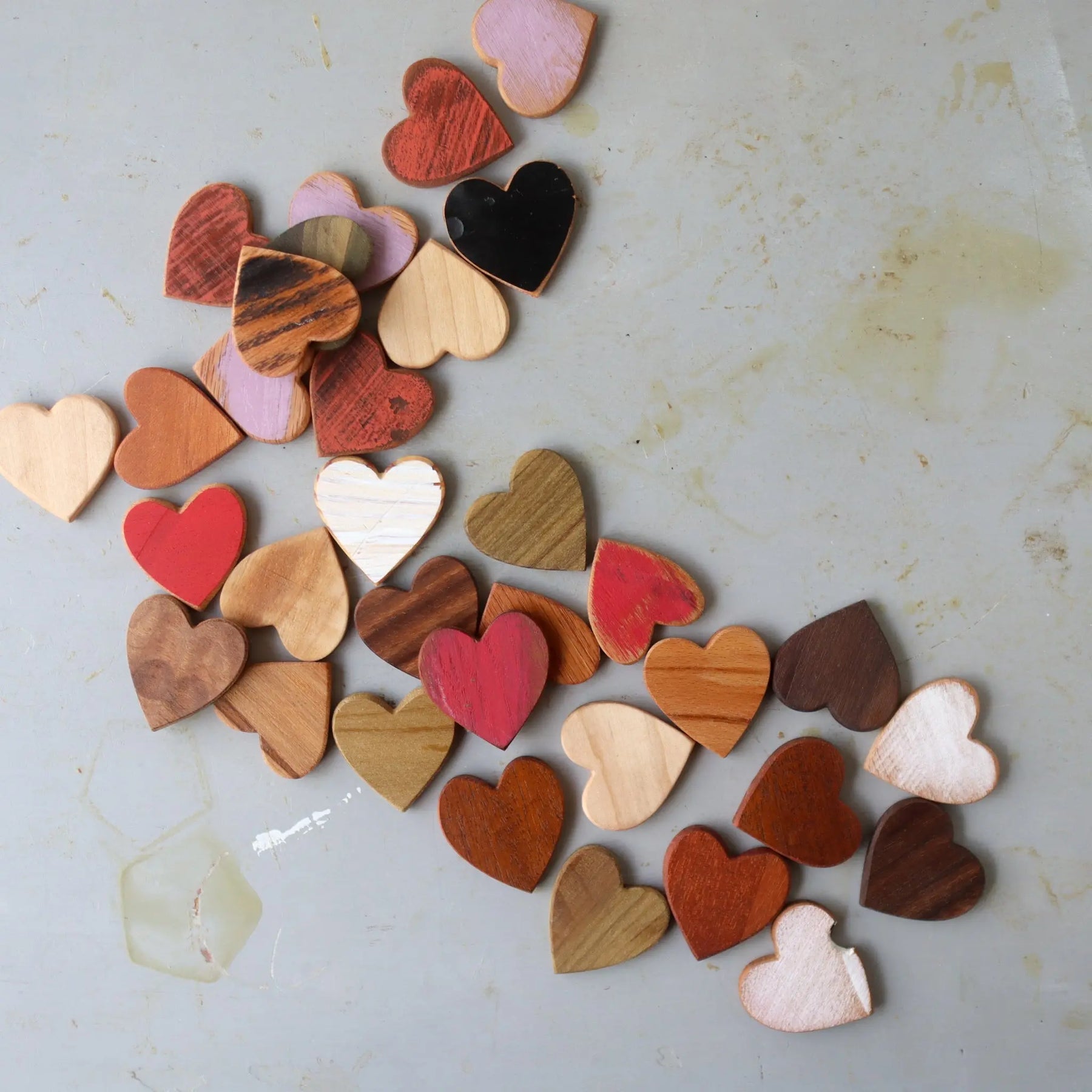 Thin Wooden Hearts by Dennehey Design Co., Southern home decor detail photo 3