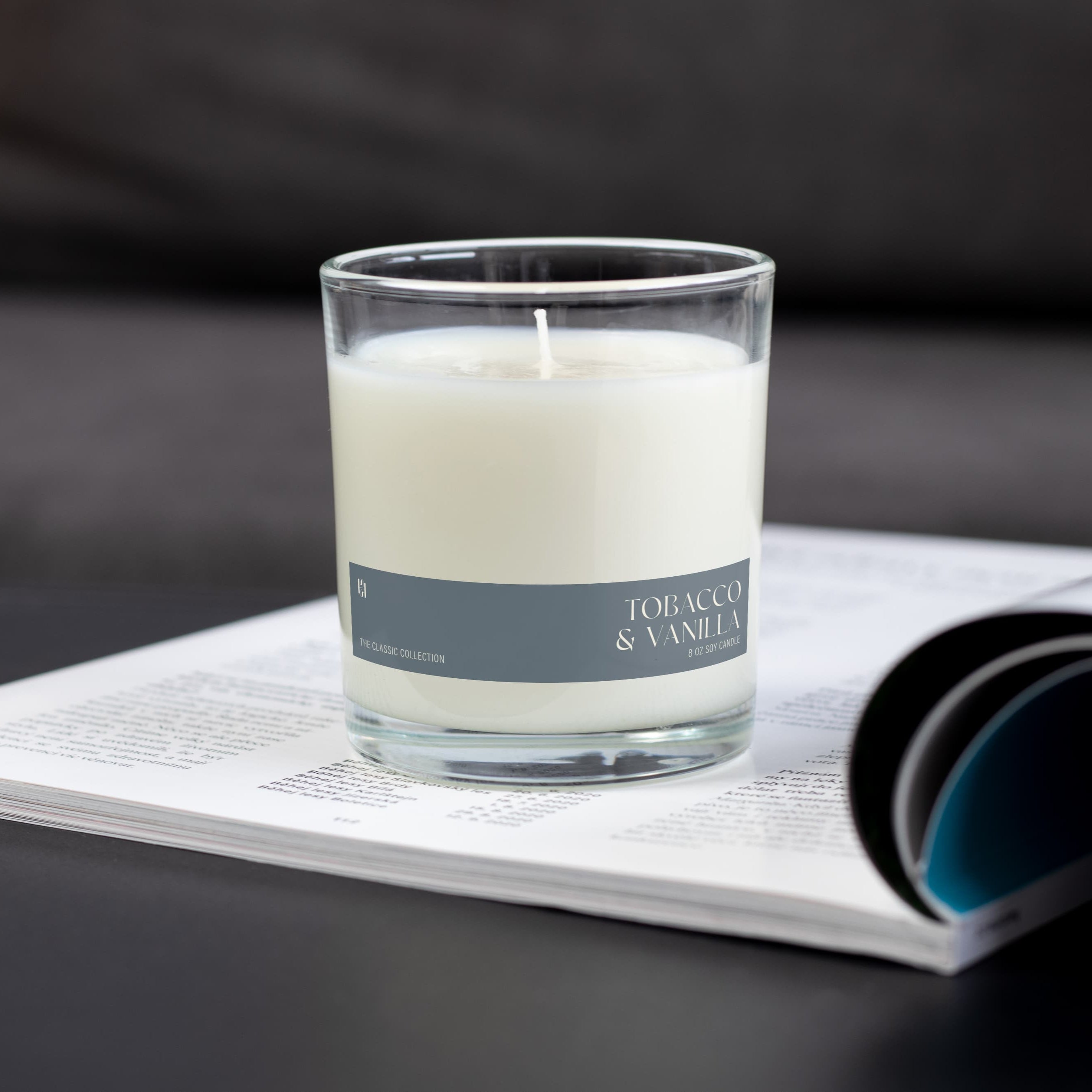 Tobacco Vanilla Soy Candle by Pretty Honest Candles
