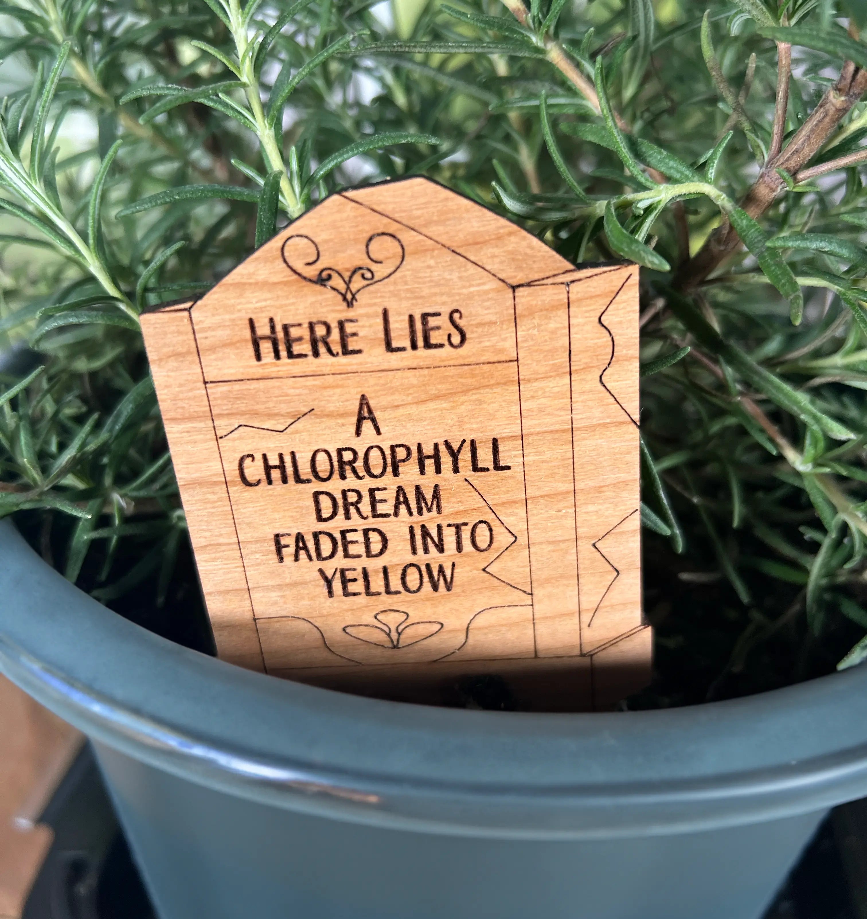 Tombstone Plant Picks (6 Designs) by Artspeak Studio, Southern home decor main product photo