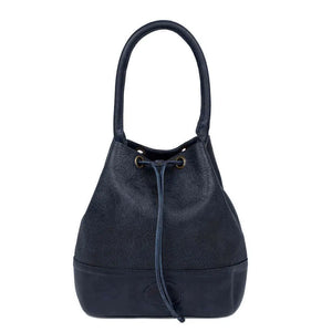 Tooled Leather Bucket Bag by Mission Mercantile Leather Goods, handmade leather goods detail photo 4