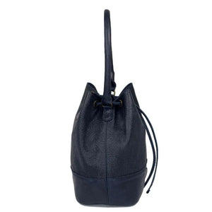 Tooled Leather Bucket Bag by Mission Mercantile Leather Goods, handmade leather goods detail photo 8