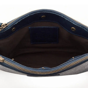 Tooled Leather Crossbody Bag by Mission Mercantile Leather Goods, natural skincare detail photo 12