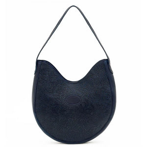 Tooled Leather Hobo Bag by Mission Mercantile Leather Goods, handmade leather goods detail photo 5
