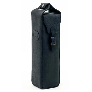 Tooled Leather Single Bottle Wine Carrier by Mission Mercantile Leather Goods, handmade leather goods detail photo 6