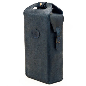 Tooled Leather Two Bottle Wine Carrier by Mission Mercantile Leather Goods, handmade leather goods detail photo 6