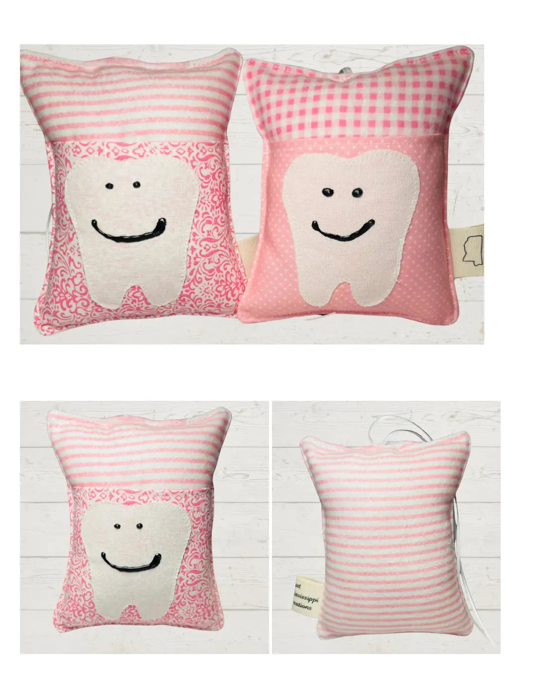 Tooth Fairy Pillow by East Mississippi Creations, children's boutique clothing detail photo 4
