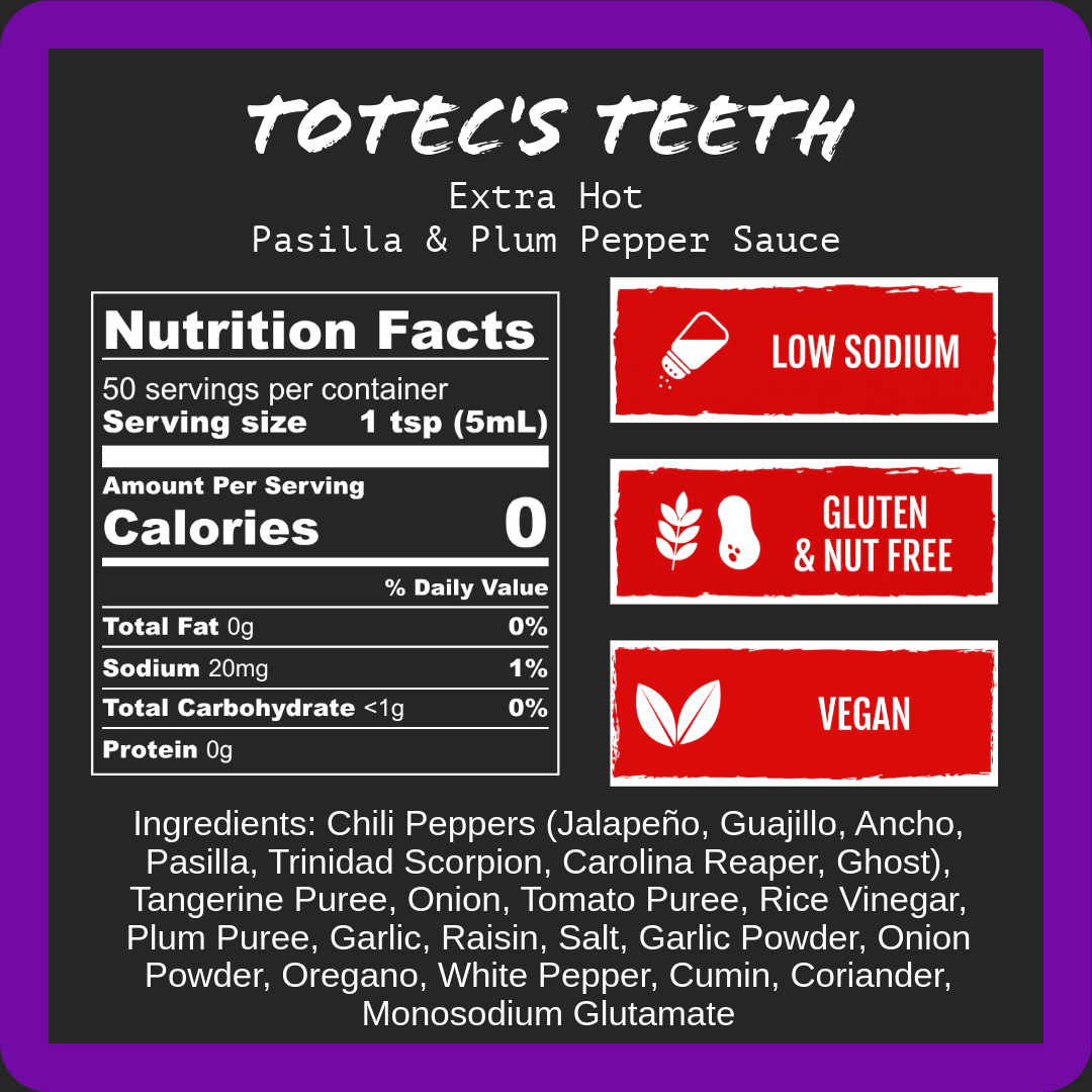 The Infernal Four nutrition facts