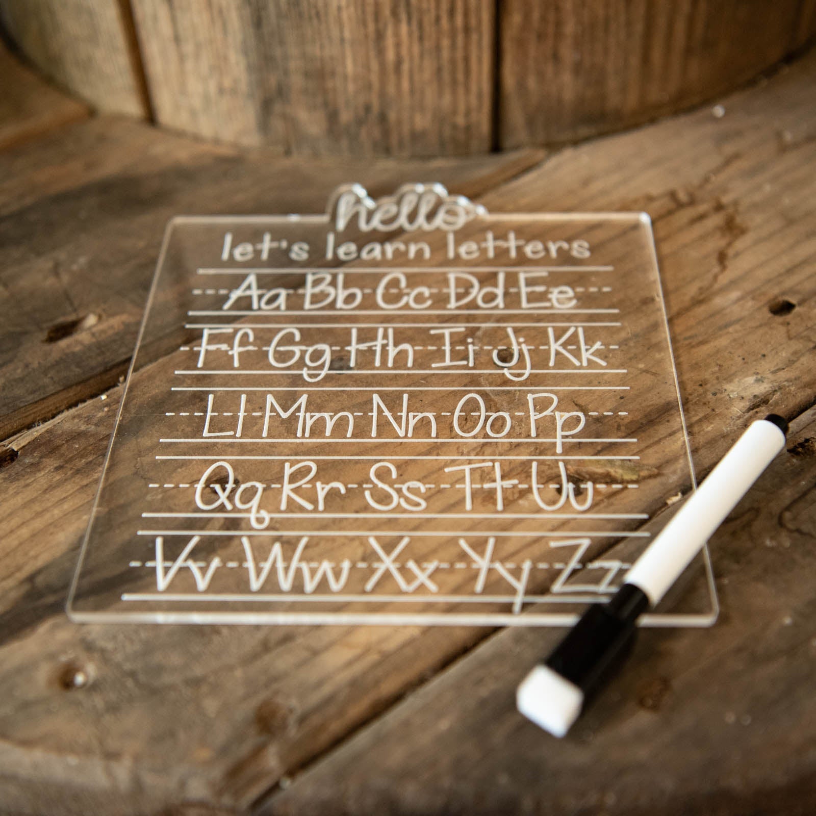 ABCs Trace and Erase Learning Board by Still Magnolia, pet accessory detail photo 4