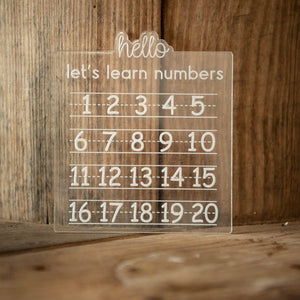 123s Trace and Erase Learning Board by Still Magnolia, pet accessory detail photo 3