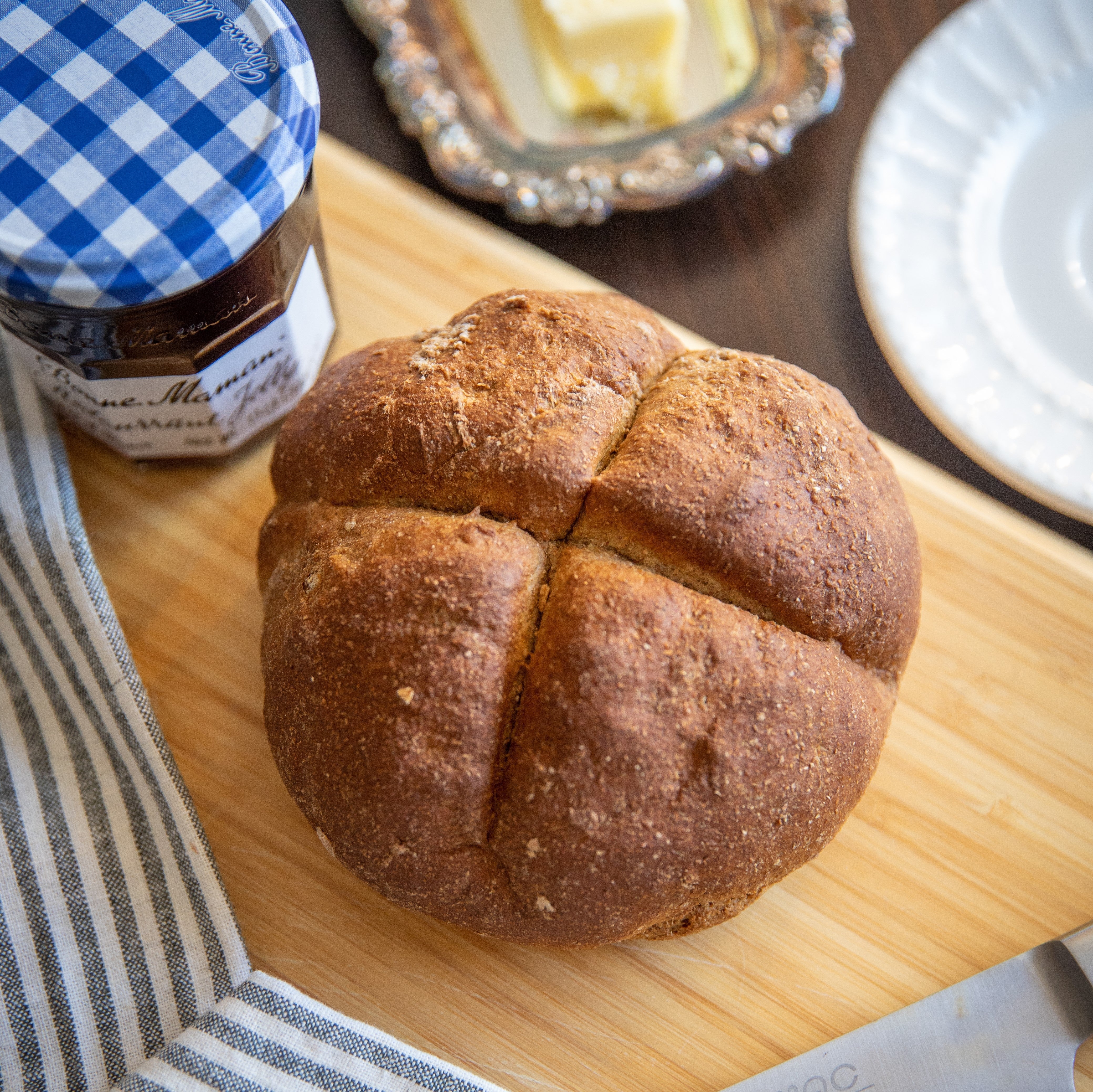Traditional Irish Brown Soda Bread detail view by Two and a Half Irishmen - Traditional Irish Baking
