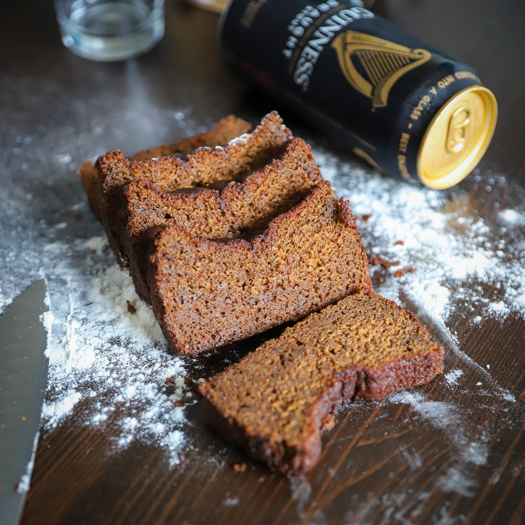 Traditional Irish Guinness Gingerbread detail view by Two and a Half Irishmen - Traditional Irish Baking