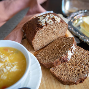 Traditional Irish Guinness Treacle Bread detail view by Two and a Half Irishmen - Traditional Irish Baking