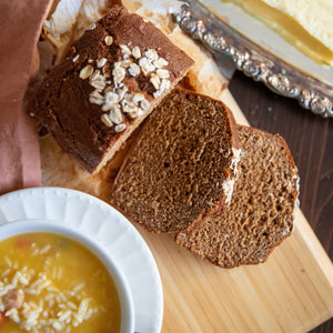 Traditional Irish Guinness Treacle Bread detail view by Two and a Half Irishmen - Traditional Irish Baking