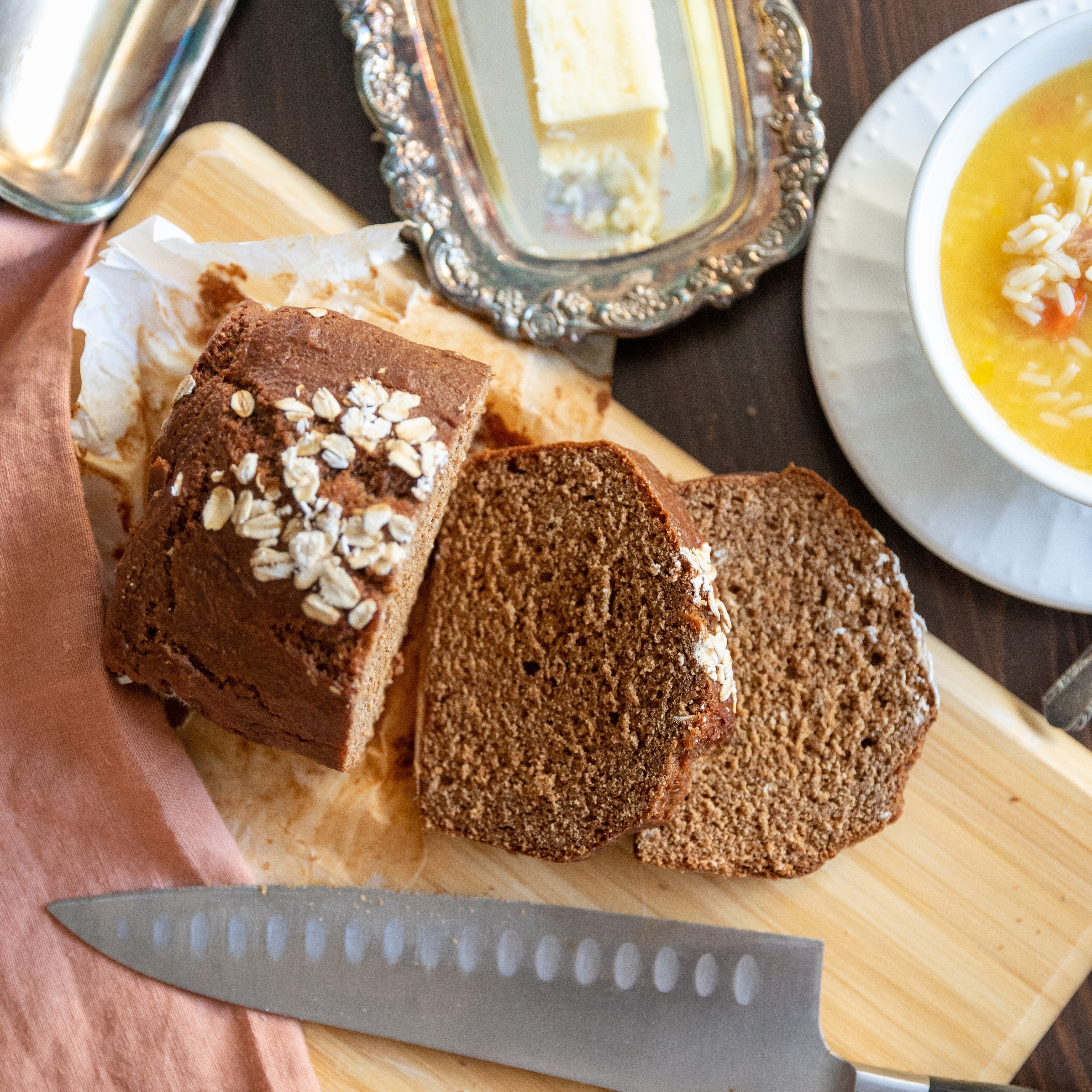 Traditional Irish Guinness Treacle Bread detail view by Two and a Half Irishmen - Traditional Irish Baking