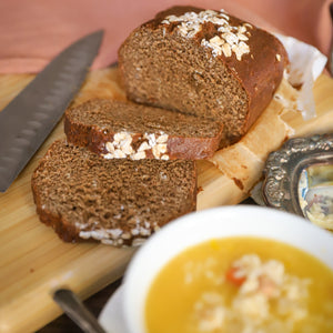 Traditional Irish Guinness Treacle Bread detail view by Two and a Half Irishmen - Traditional Irish Baking