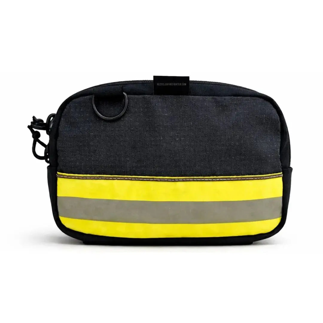 TrailHound Fanny Pack - Bunker Gear Edition by Recycled Firefighter, handmade leather goods detail photo 2