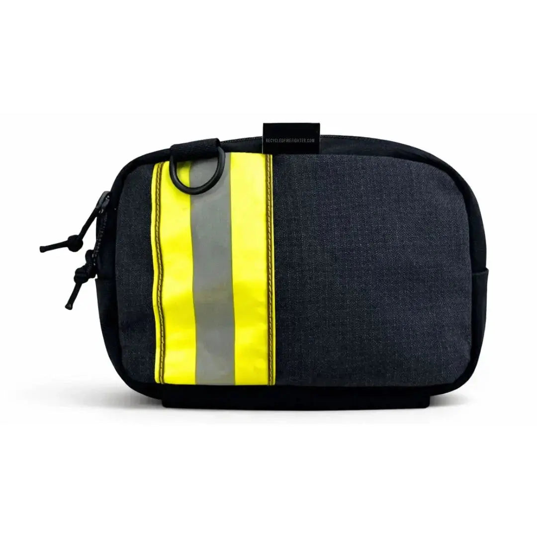 TrailHound Fanny Pack - Bunker Gear Edition by Recycled Firefighter, handmade leather goods detail photo 3