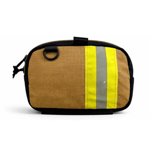 TrailHound Fanny Pack - Bunker Gear Edition by Recycled Firefighter, handmade leather goods detail photo 4