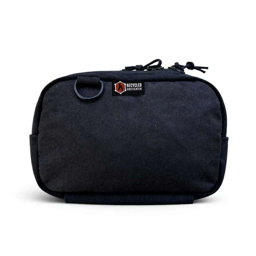 TrailHound Fanny Pack - Bunker Gear Edition by Recycled Firefighter, handmade leather goods detail photo 6