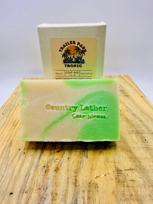 Trailer Park Tropic Soap Bar by Country Lather Soap Works, natural skincare main product photo