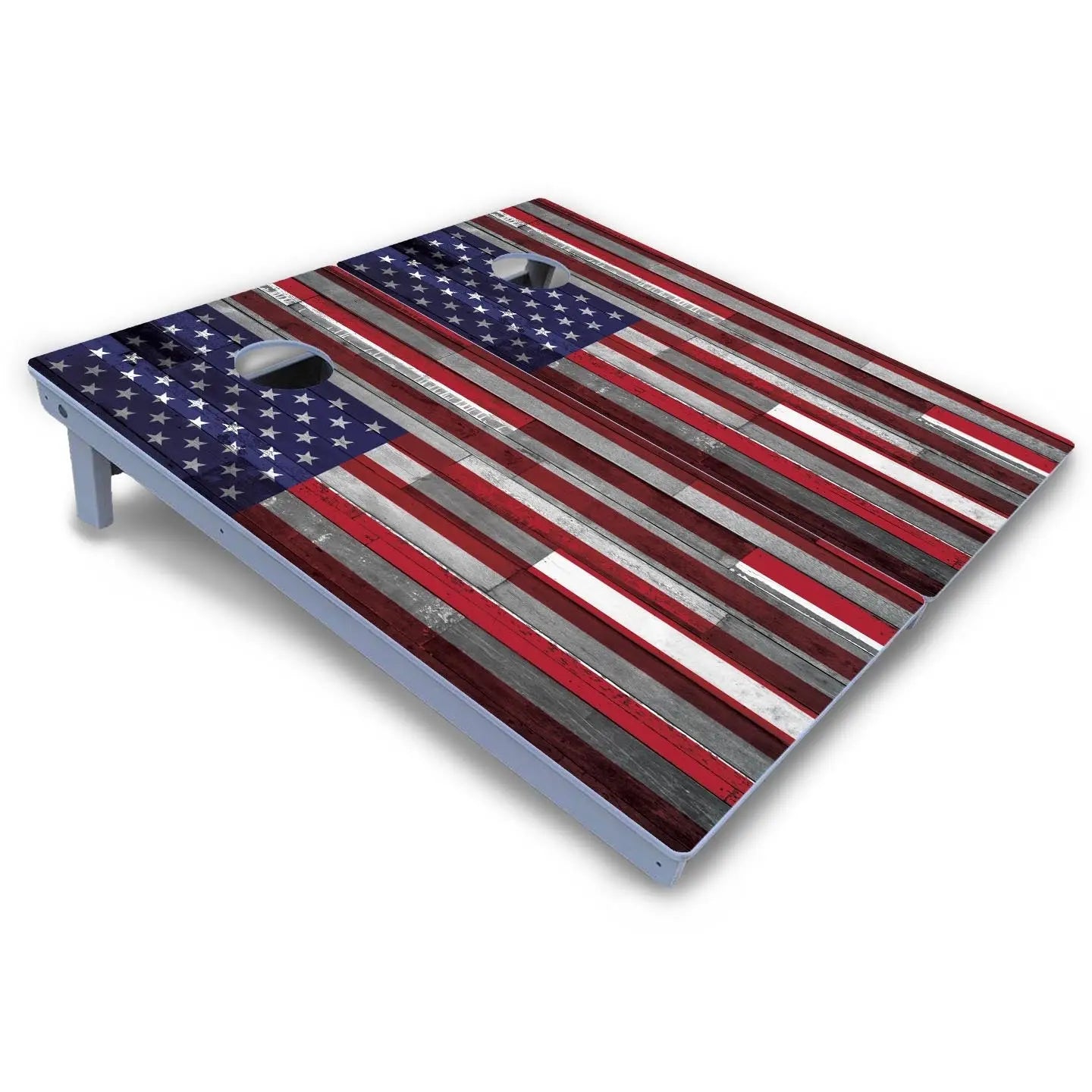USA / Canada / Union Jack Plank Flag Cornhole Boards - All Weather Series by Cornhole Solutions, custom cornhole board detail photo 3