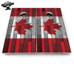 USA / Canada / Union Jack Plank Flag Cornhole Boards - Pro Solution Elite Series by Cornhole Solutions, custom cornhole board detail photo 10