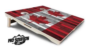 USA / Canada / Union Jack Plank Flag Cornhole Boards - Pro Solution Lite Series by Cornhole Solutions, custom cornhole board detail photo 10