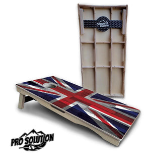 USA / Canada / Union Jack Plank Flag Cornhole Boards - Pro Solution Lite Series by Cornhole Solutions, custom cornhole board detail photo 11