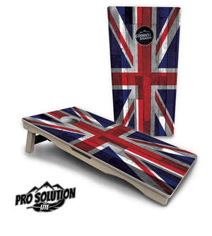 USA / Canada / Union Jack Plank Flag Cornhole Boards - Pro Solution Lite Series by Cornhole Solutions, custom cornhole board detail photo 12