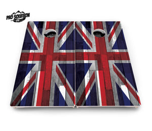 USA / Canada / Union Jack Plank Flag Cornhole Boards - Pro Solution Lite Series by Cornhole Solutions, custom cornhole board detail photo 14