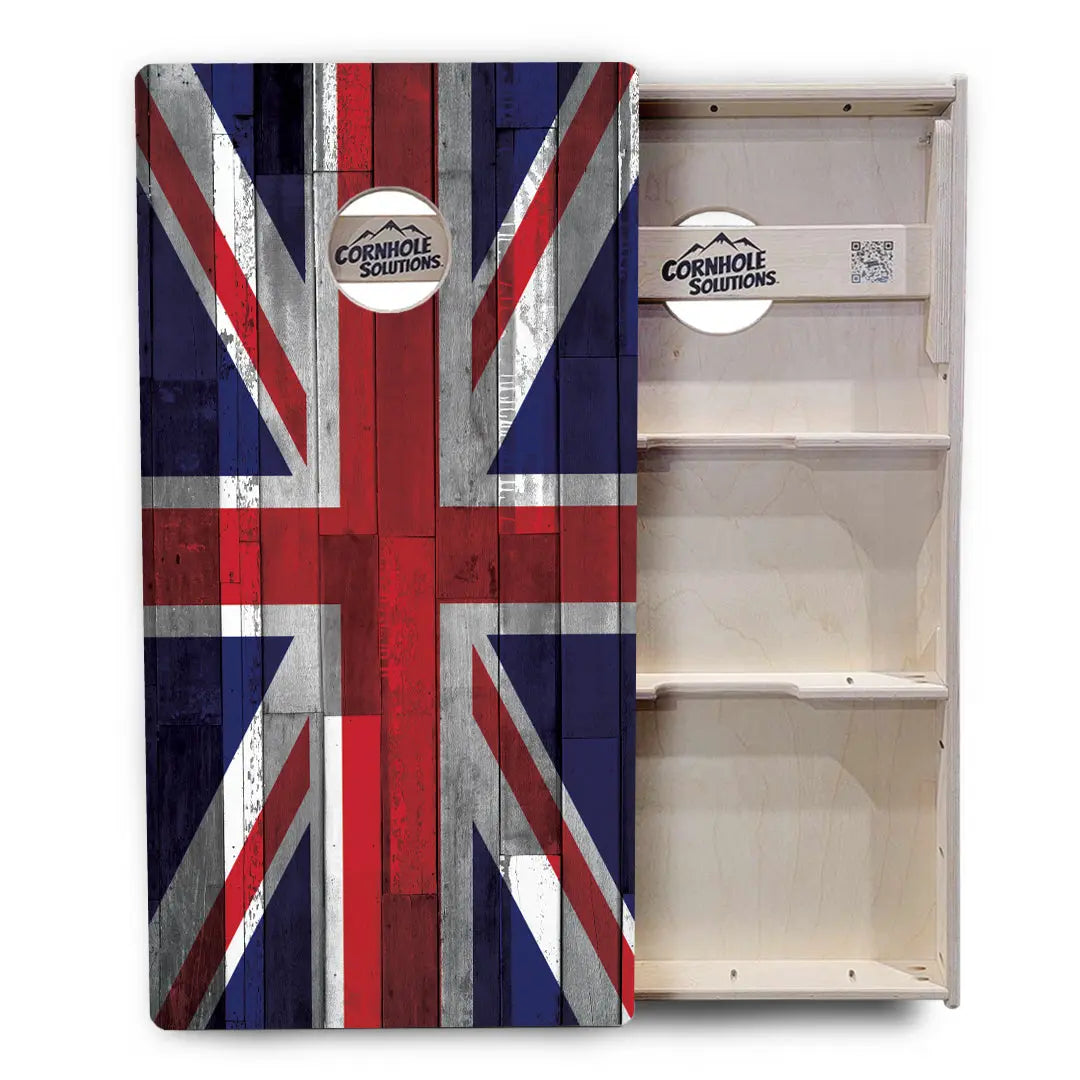 USA / Canada / Union Jack Plank Flags Cornhole Boards - Professional Tournament Series by Cornhole Solutions, custom cornhole board detail photo 9