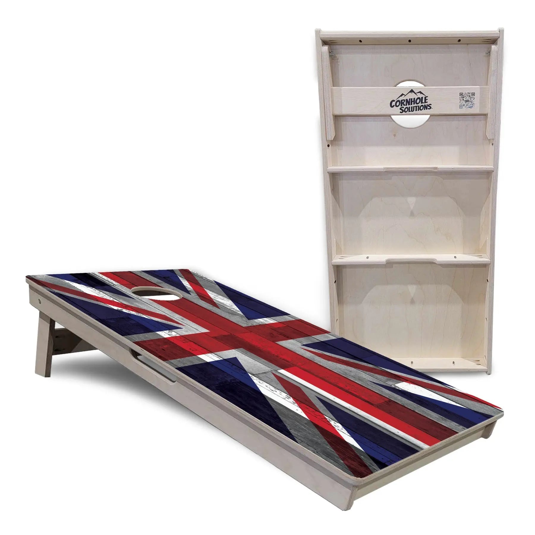 USA / Canada / Union Jack Plank Flags Cornhole Boards - Professional Tournament Series by Cornhole Solutions, custom cornhole board detail photo 10