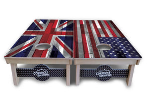 USA / Canada / Union Jack Plank Flags Cornhole Boards - Professional Tournament Series by Cornhole Solutions, custom cornhole board detail photo 11