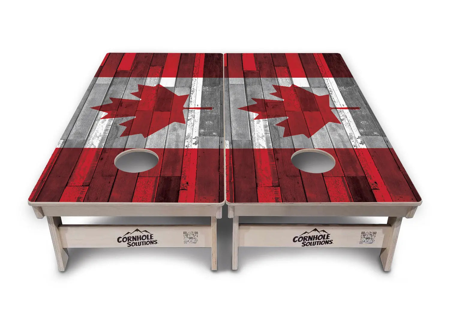 USA / Canada / Union Jack Plank Flags Cornhole Boards - Professional Tournament Series by Cornhole Solutions, custom cornhole board detail photo 12