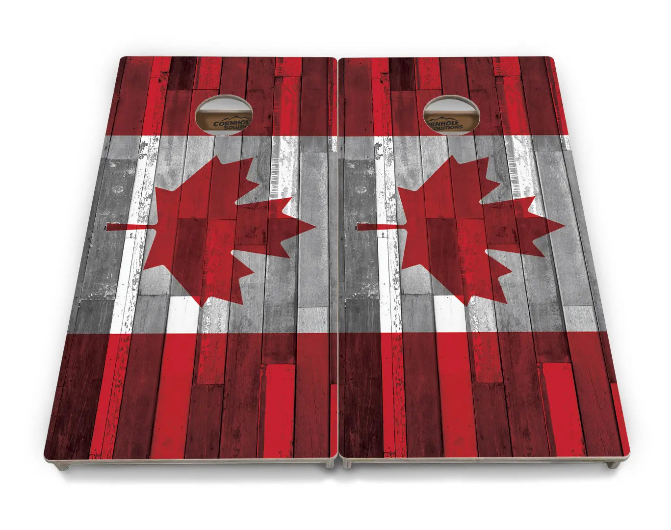 USA / Canada / Union Jack Plank Flags Cornhole Boards - Professional Tournament Series by Cornhole Solutions, custom cornhole board detail photo 13