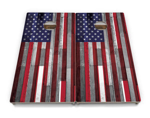 USA / Canada / Union Jack Plank Flags Cornhole Boards - Professional Tournament Series by Cornhole Solutions, custom cornhole board detail photo 22