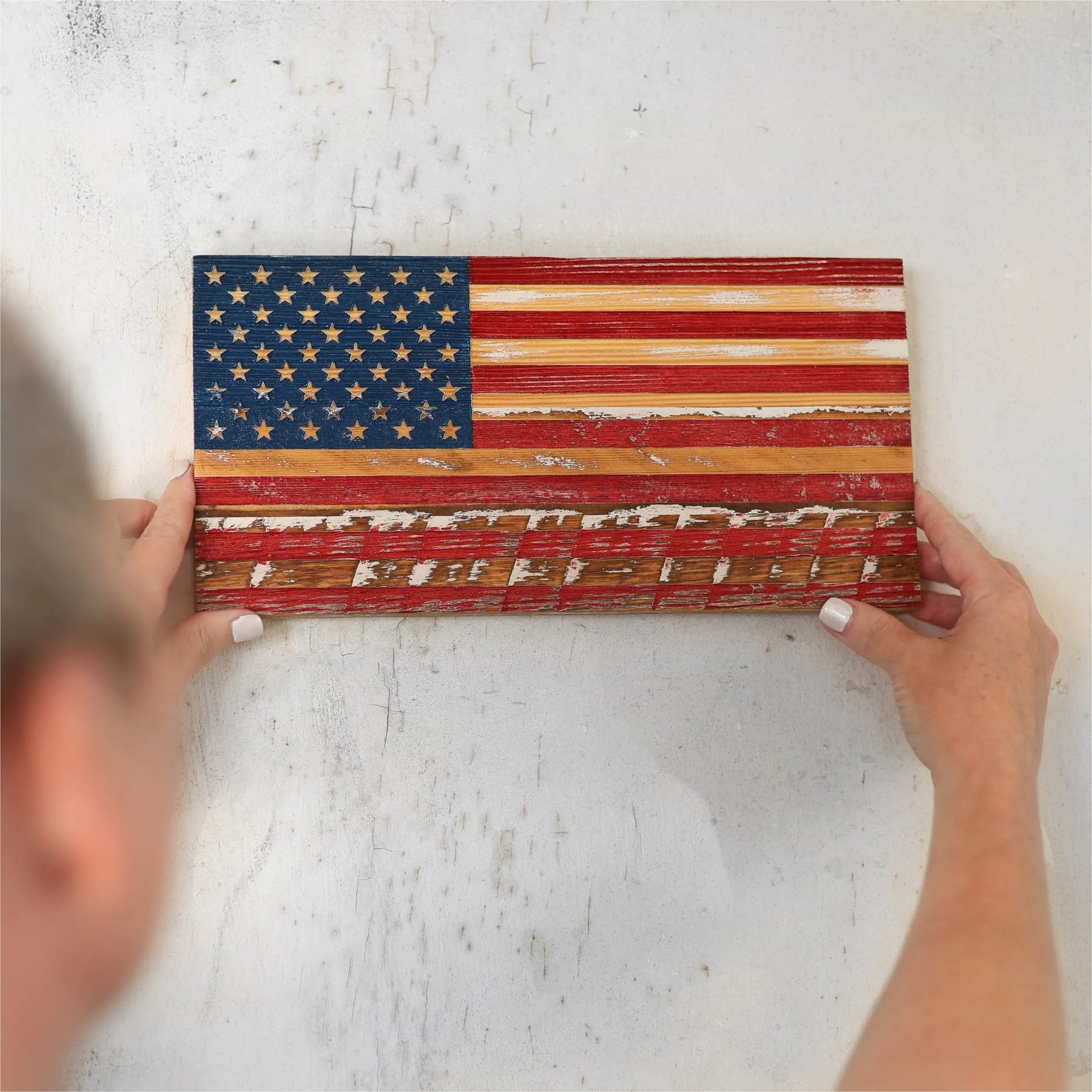 USA Pallet Wood Flags by Dennehey Design Co., Southern home decor detail photo 2