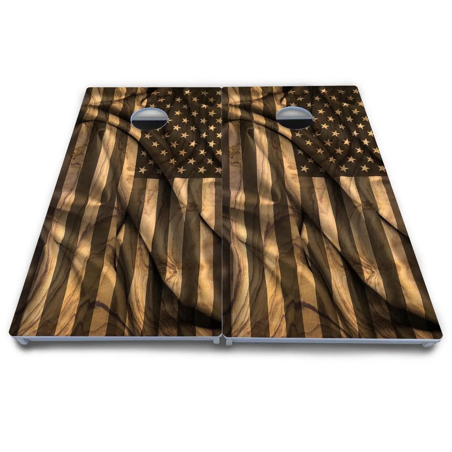 USA Wood Flag Cornhole Boards - All Weather Series by Cornhole Solutions, custom cornhole board detail photo 4
