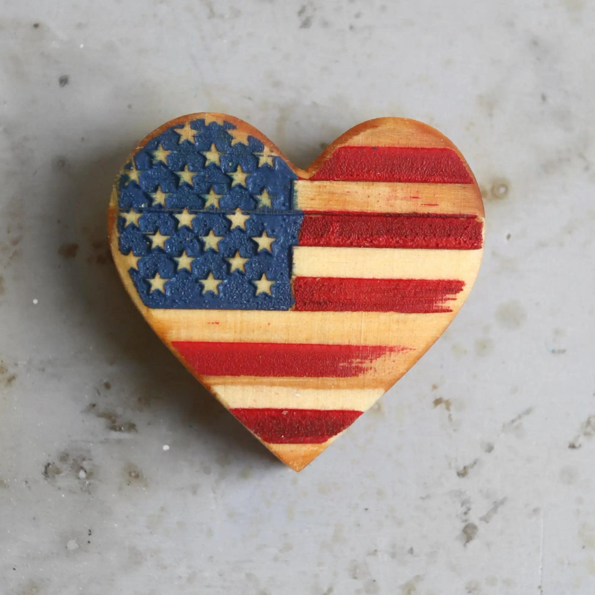 USA Wooden Hearts by Dennehey Design Co., Southern home decor main product photo