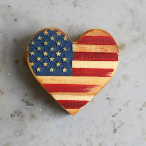 USA Wooden Hearts by Dennehey Design Co., Southern home decor main product photo