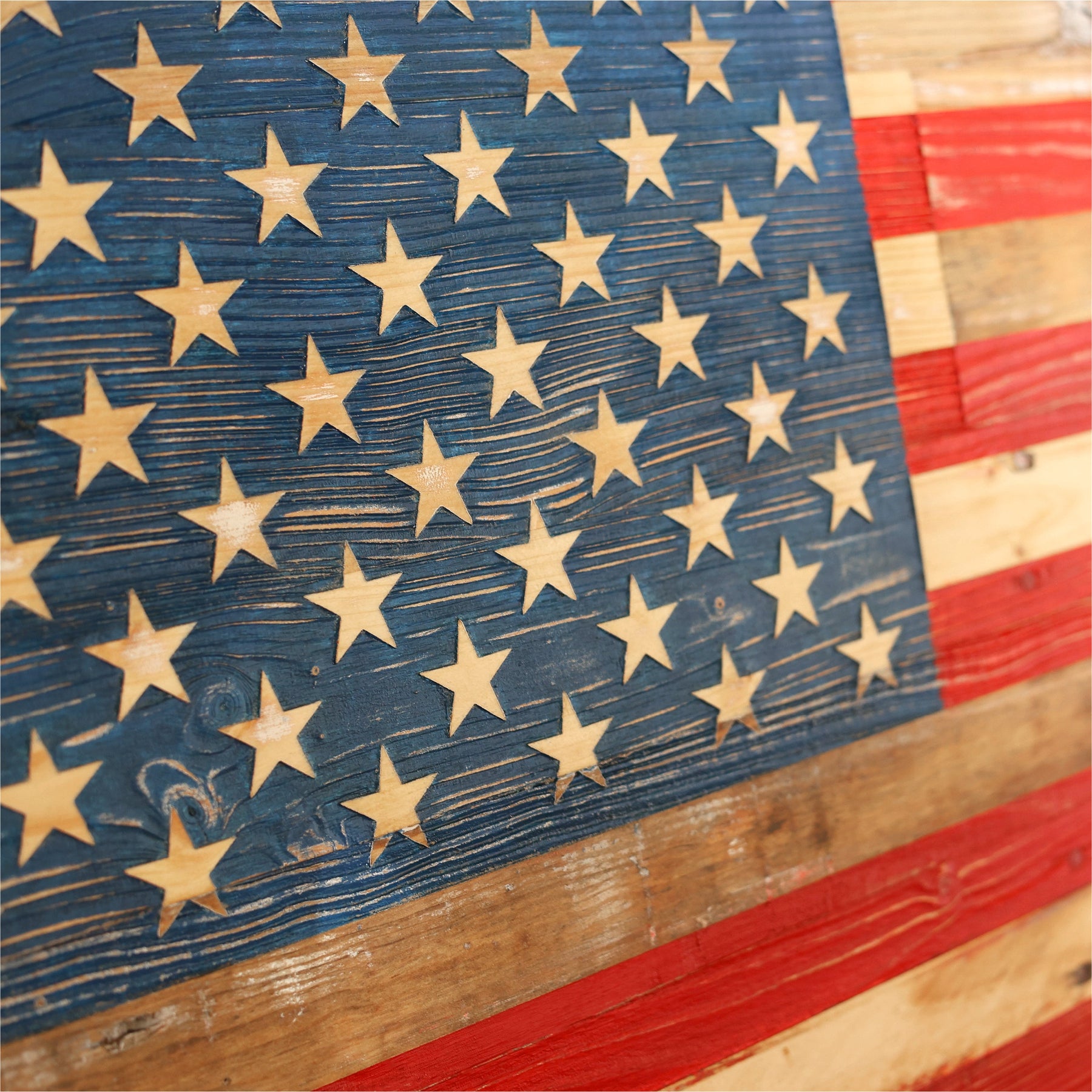 USA Pallet Wood Flags by Dennehey Design Co., Southern home decor detail photo 6