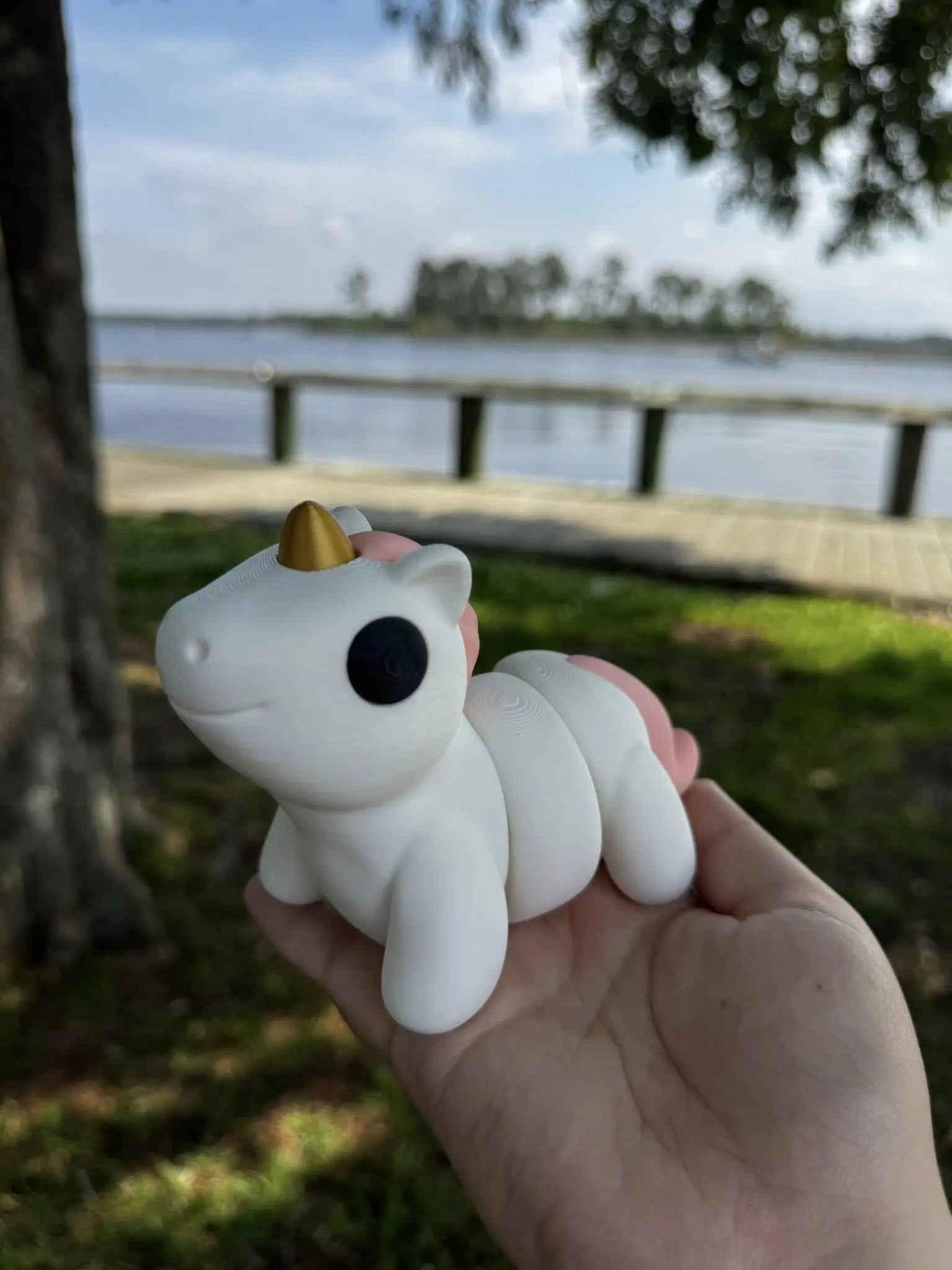 Unicorn 3D Printed Fidget Toy | Fantasy Sensory Toy by Mushroom Lady Co, paper gift main product photo
