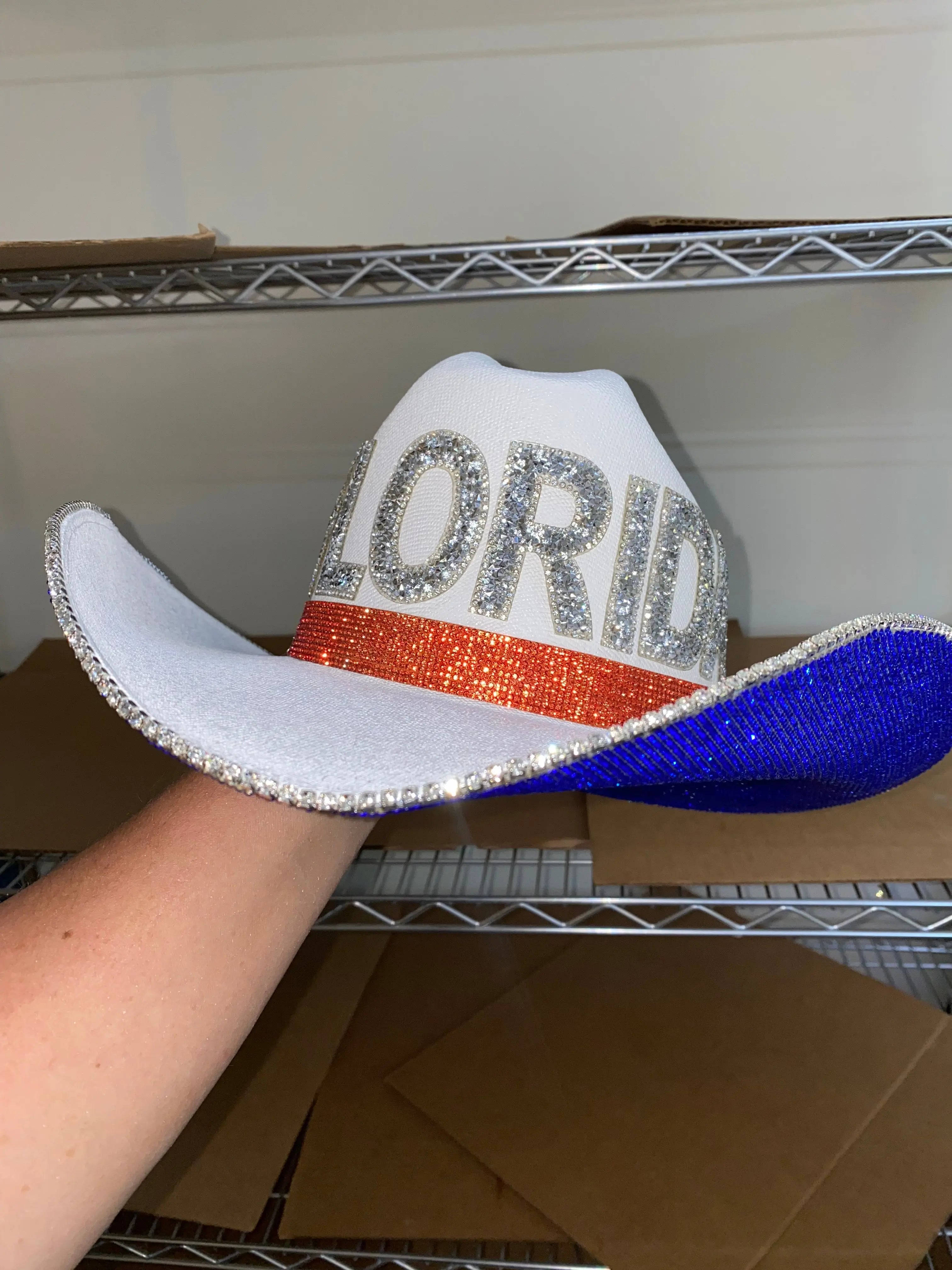 University of Florida Hat by Rhinestone Cowgirl, Southern lifestyle apparel detail photo 2