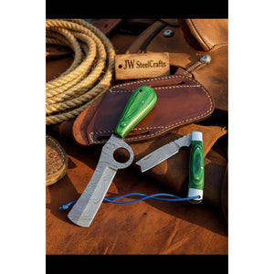 Ring Fang Bull Cutter Knife 7" by JW SteelCrafts