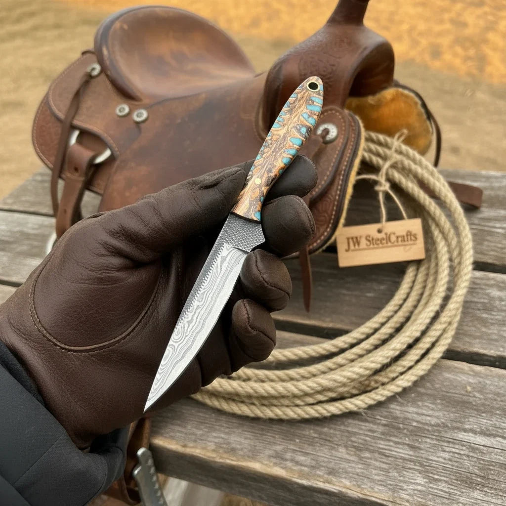 Saddle Rope Boning Knife 8.5” by JW SteelCrafts