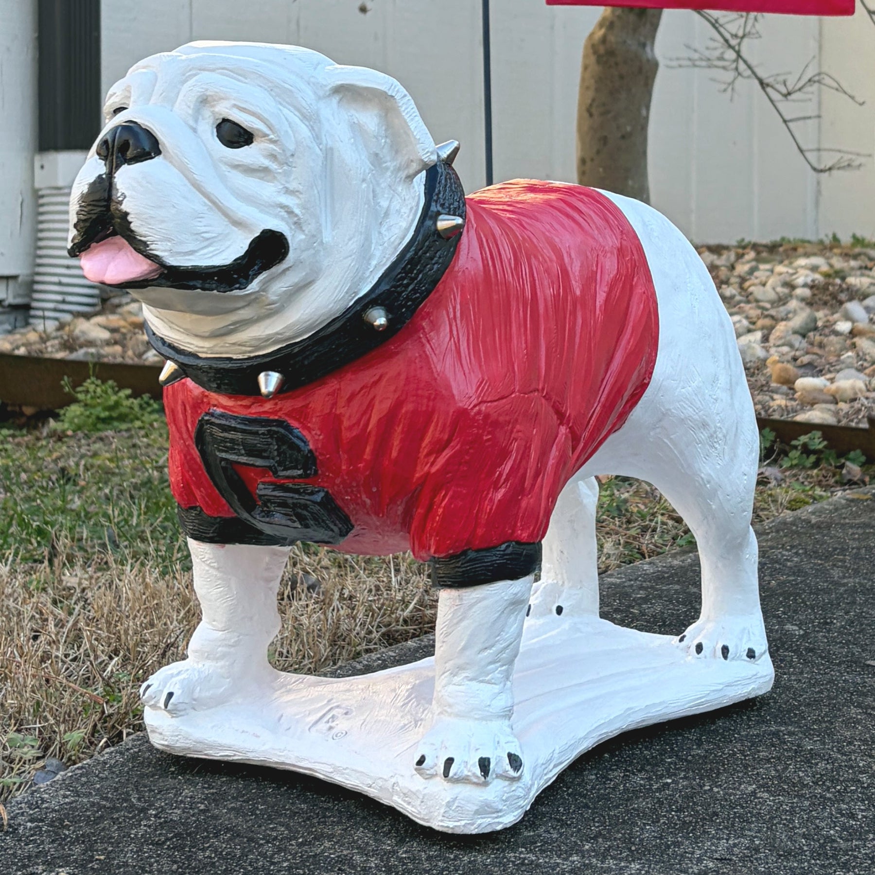 Georgia Bulldogs Standing Boom Garden Statue by College Bronze