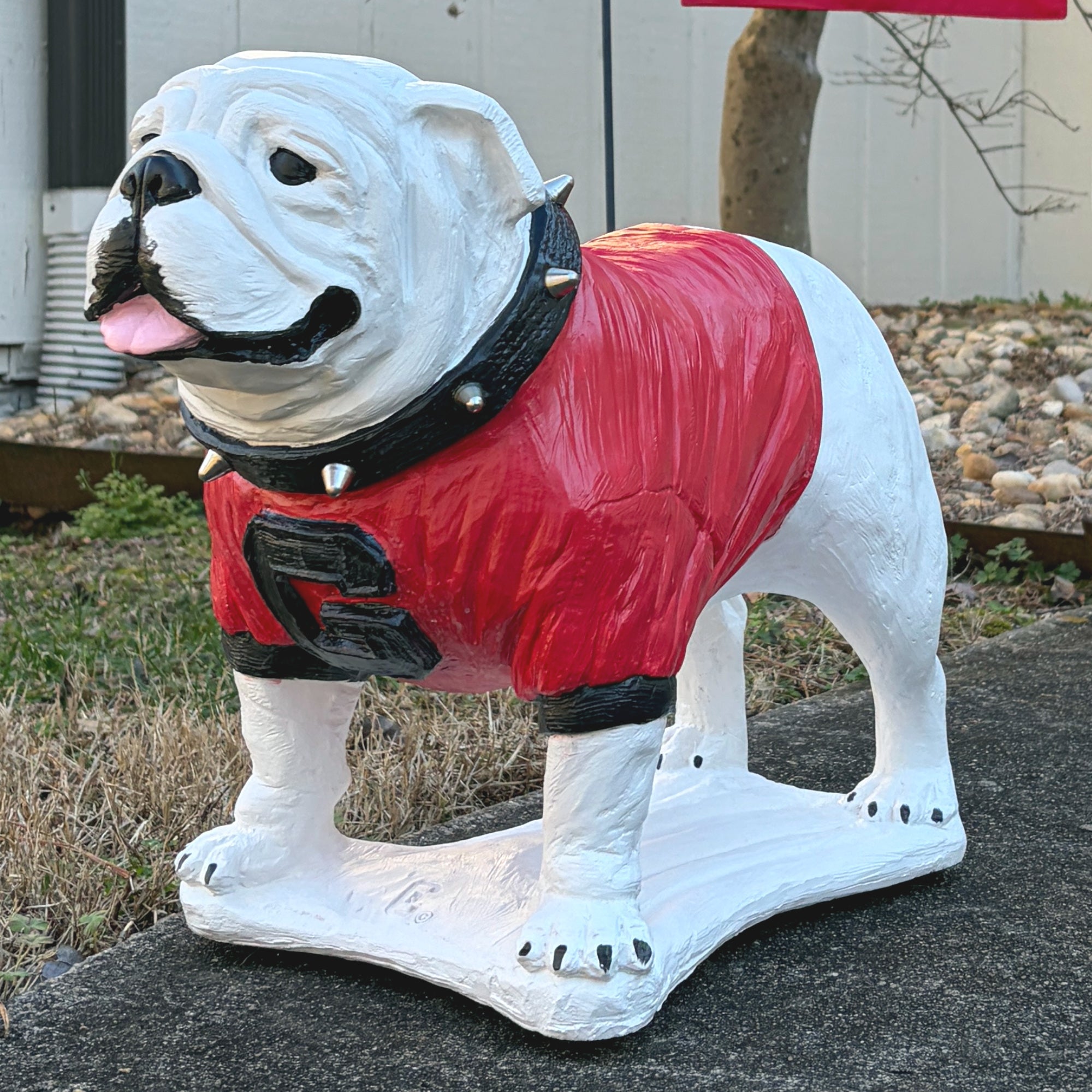 Georgia Bulldogs Standing Boom Garden Statue by College Bronze