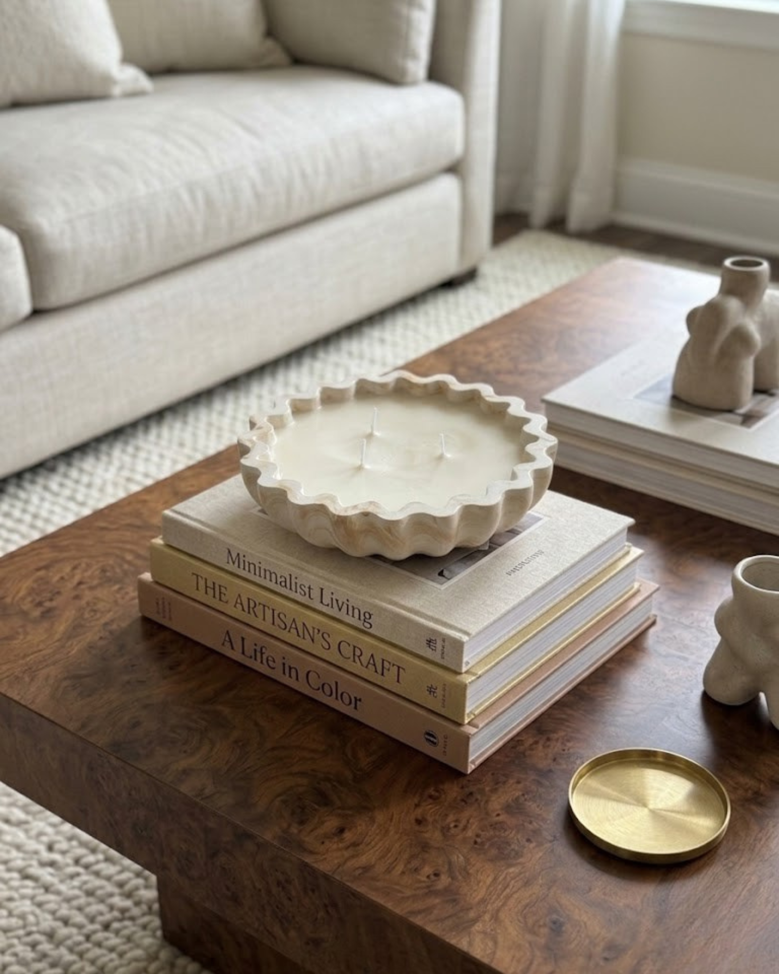 Fluted Candle Bowl by Believe Candle, scented candle detail photo 5